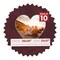 Dark Red Suede Mat Board for 26x26 Frames - Heart Opening for 21x21 Photos